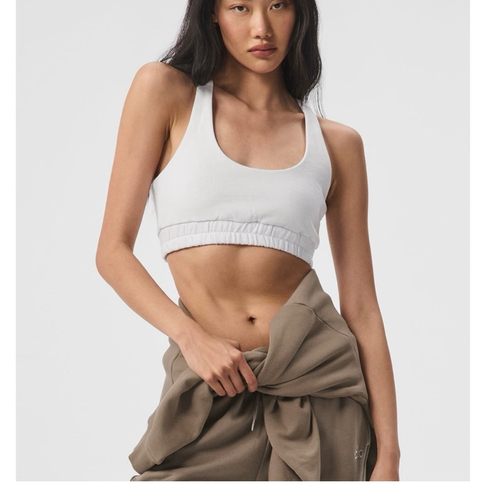 ALO Women's White Sports Bra